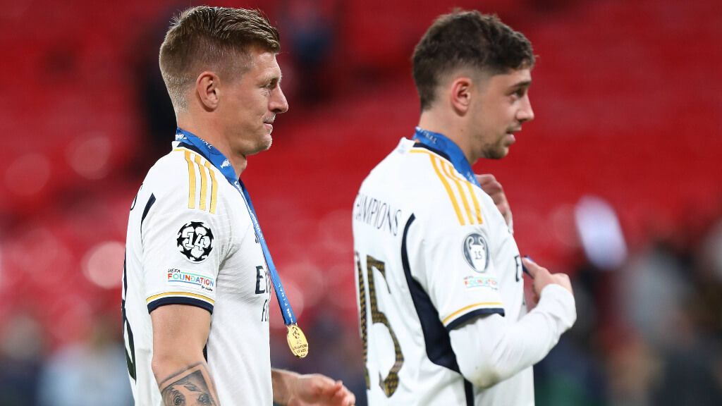  Toni Kroos y Fede Valverde en el Real Madrid (Cordon Press)