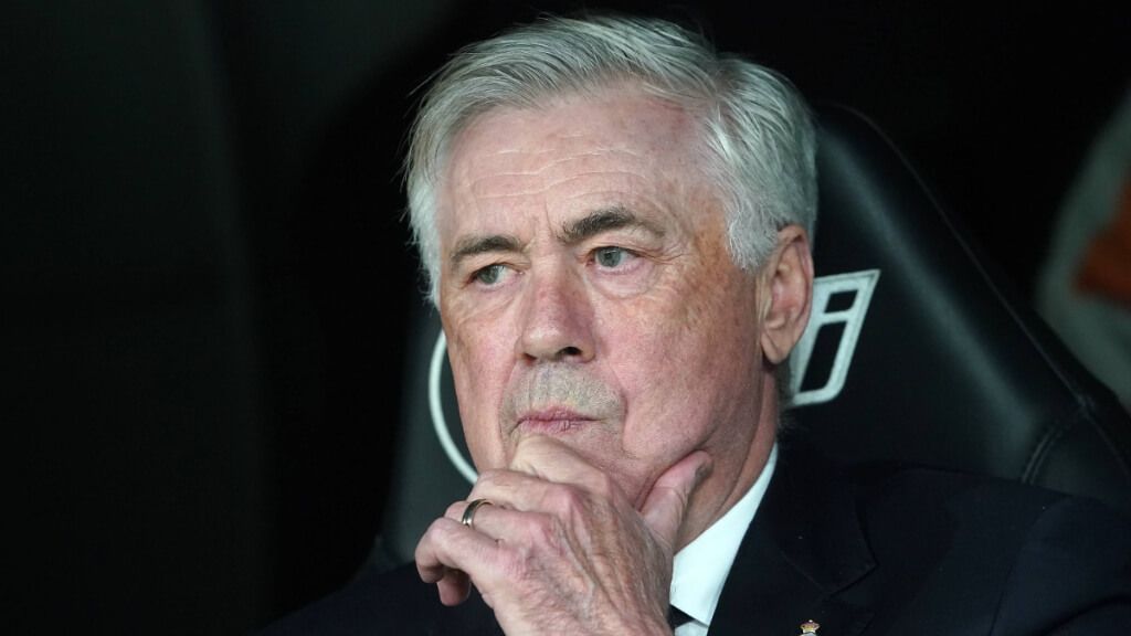  Carlo Ancelotti, en un partido del Real Madrid (foto: Cordon Press).