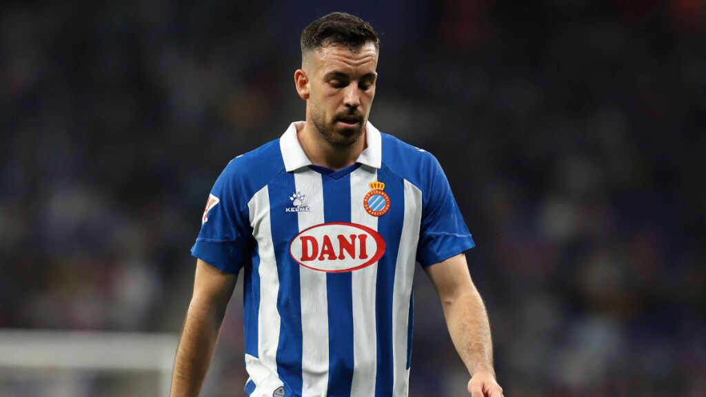Edu Expósito, en un partido del Espanyol.