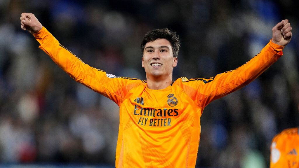  Gonzalo García celebra el triunfo del Real Madrid (Europa Press)