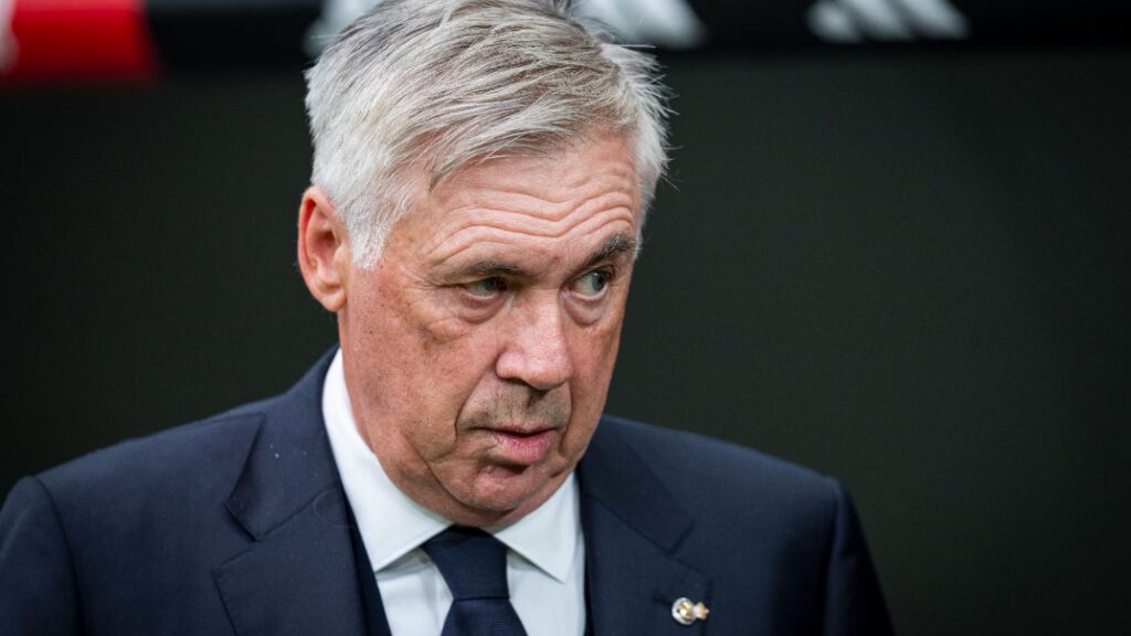  Carlo Ancelotti, en el partido contra el Osasuna (Cordon Press)