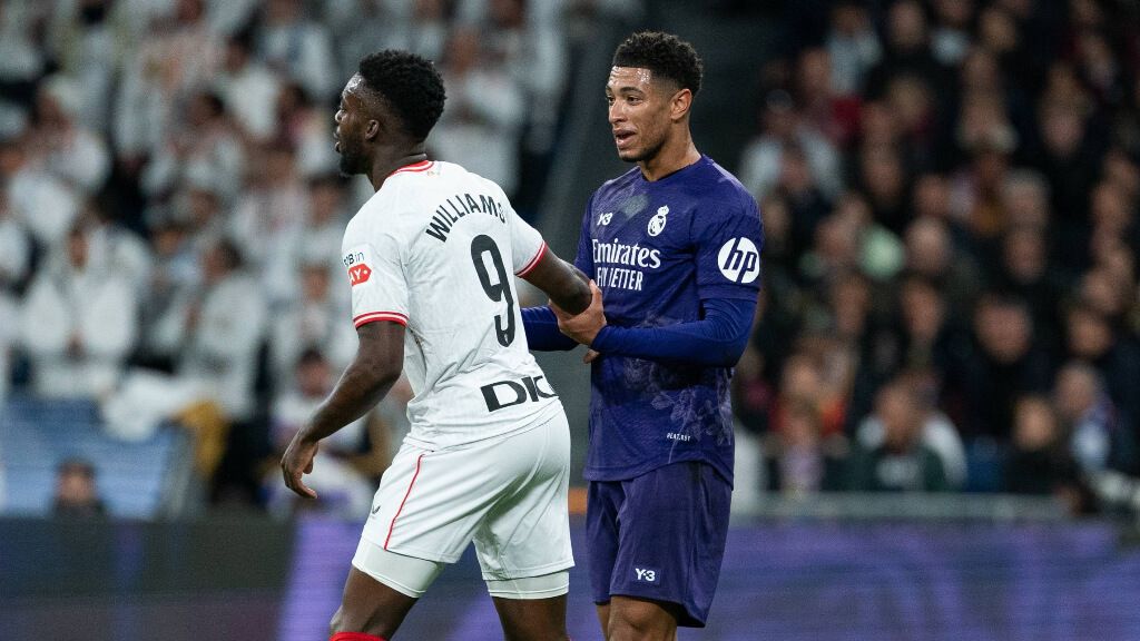 Iñaki Williams y Jude Bellingham, en el Real Madrid-Athletic (Cordon Press)