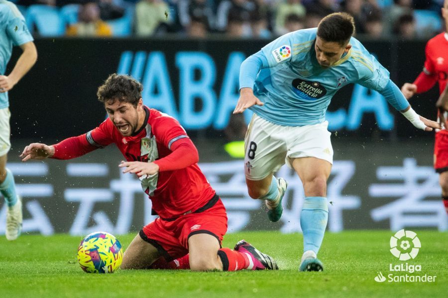  Fran Beltrán, durante el Celta-Rayo.