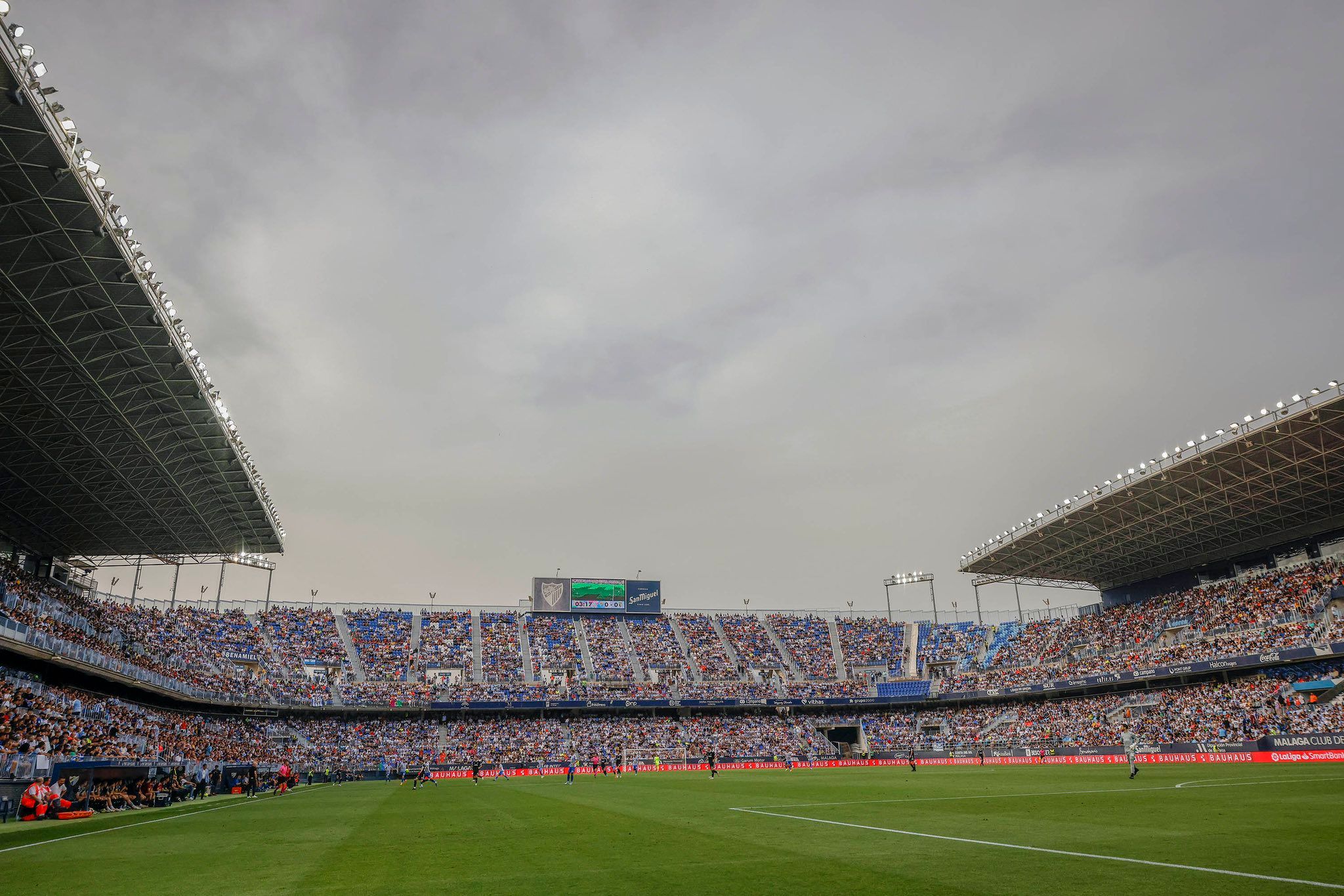  La Rosaleda, en un Málaga-Burgos de Segunda.