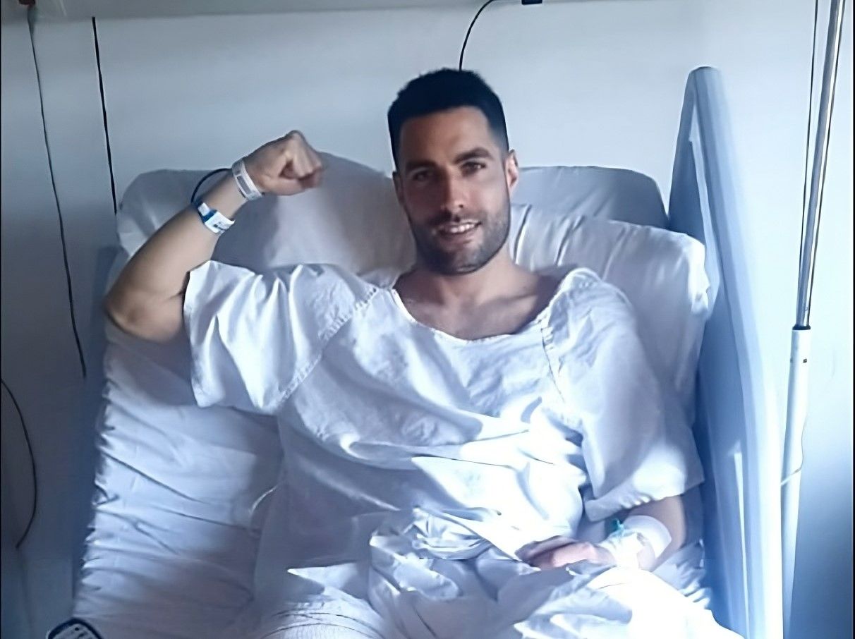  Diegui Johannesson, tras pasar por quirófano.