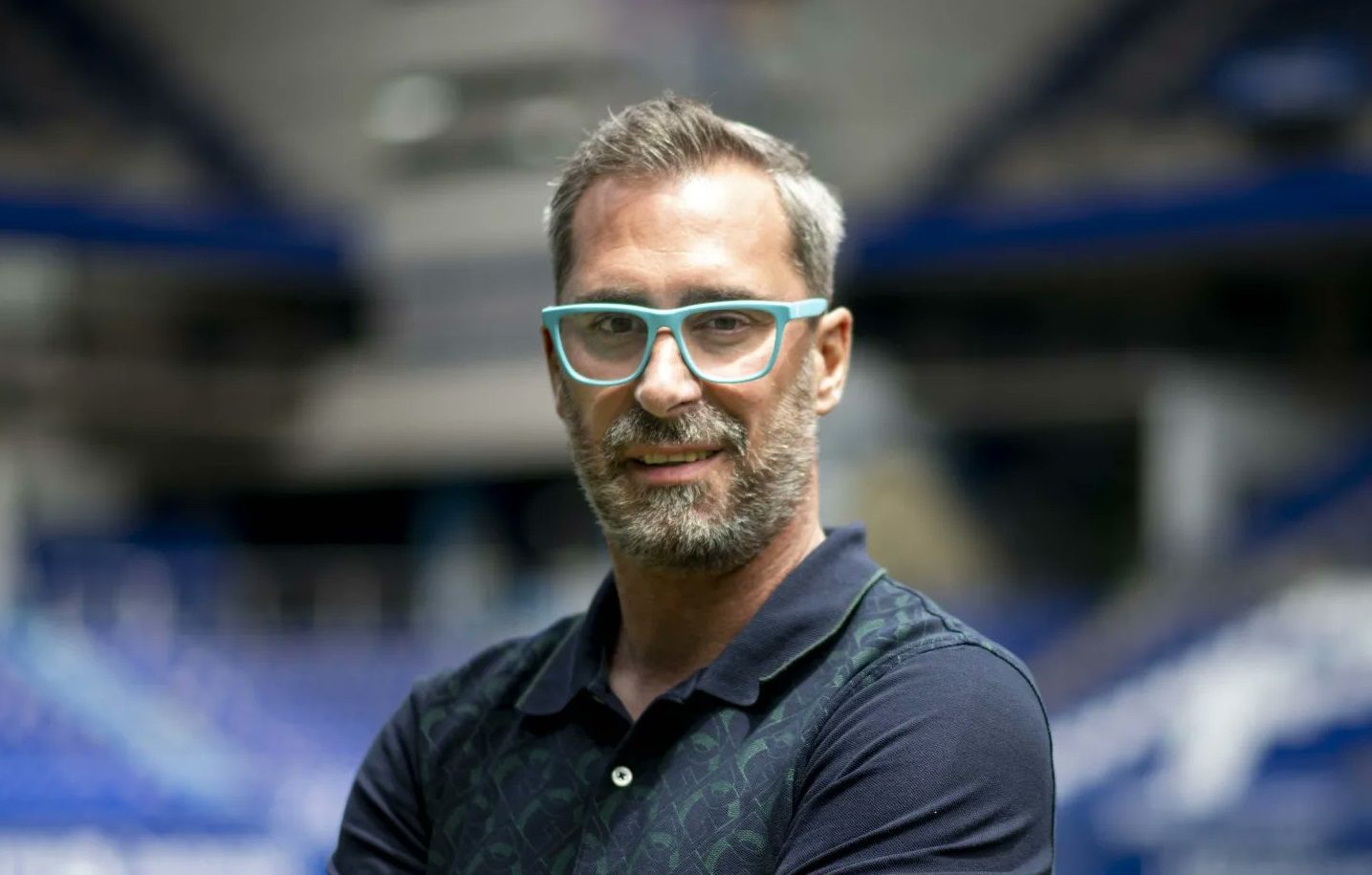 El entrenador bilbaíno Jon Pérez 'Bolo', en su etapa como técnico en el Carlos Tartiere.