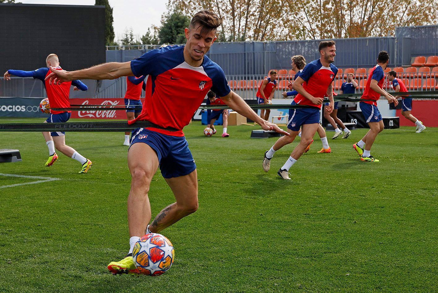 Gabriel Paulista ha entrenado este viernes con el Atlético.