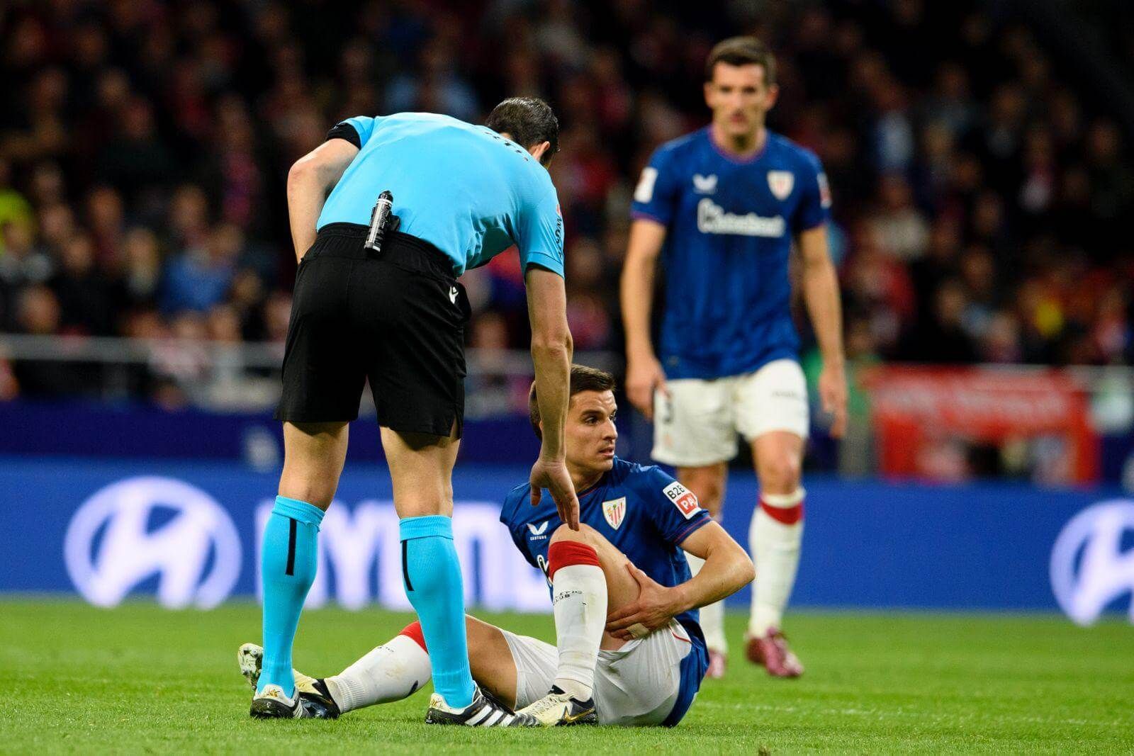  Lesión de Ruiz de Galarreta en la derrota ante el Atlético en el Metropolitano.