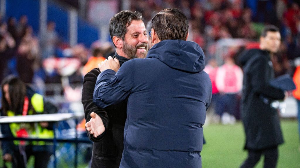  Quique Sánchez Flores y Bordalás en el útlimo Getafe - Sevilla (CordonPress)