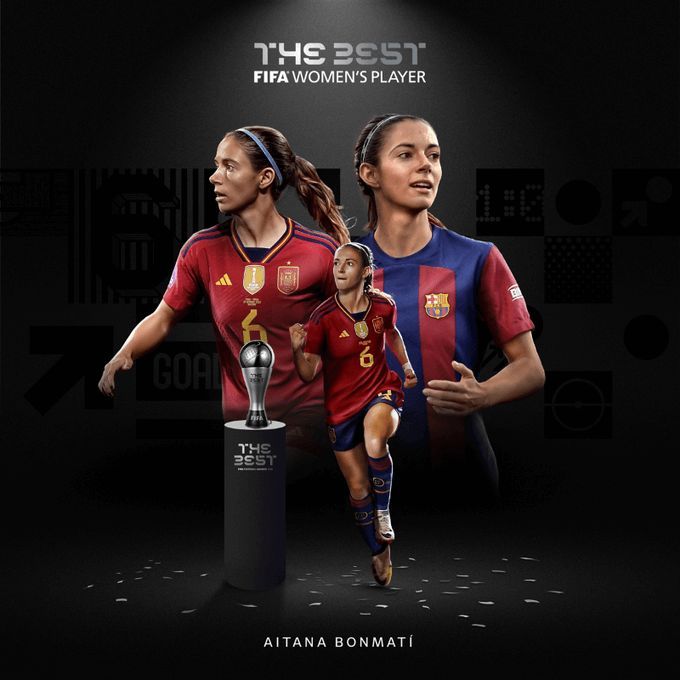  Aitana Bonmatí, Premio The Best 2024 (FIFA)
