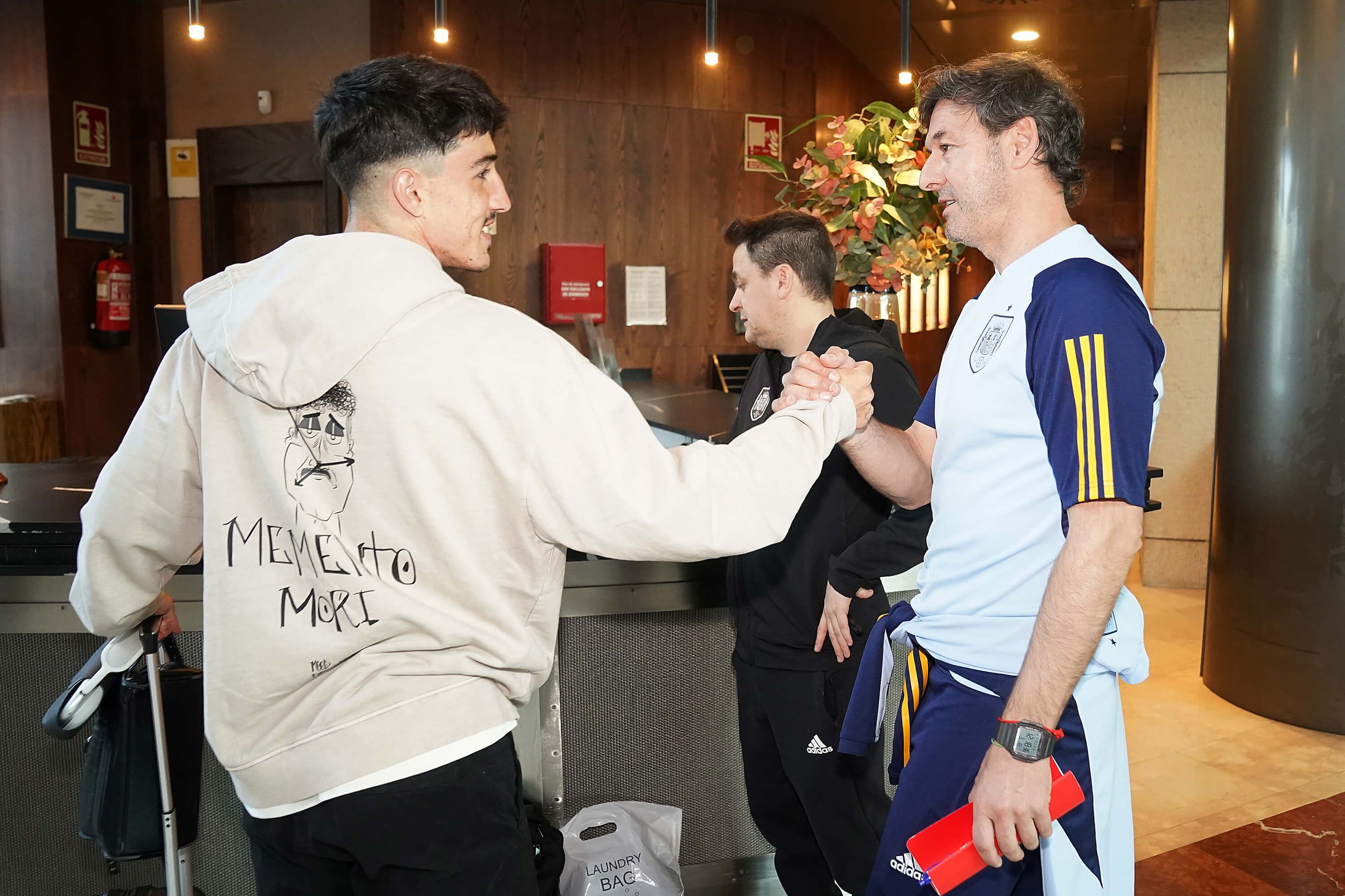  Diego López llega a la concentración de la sub 21.