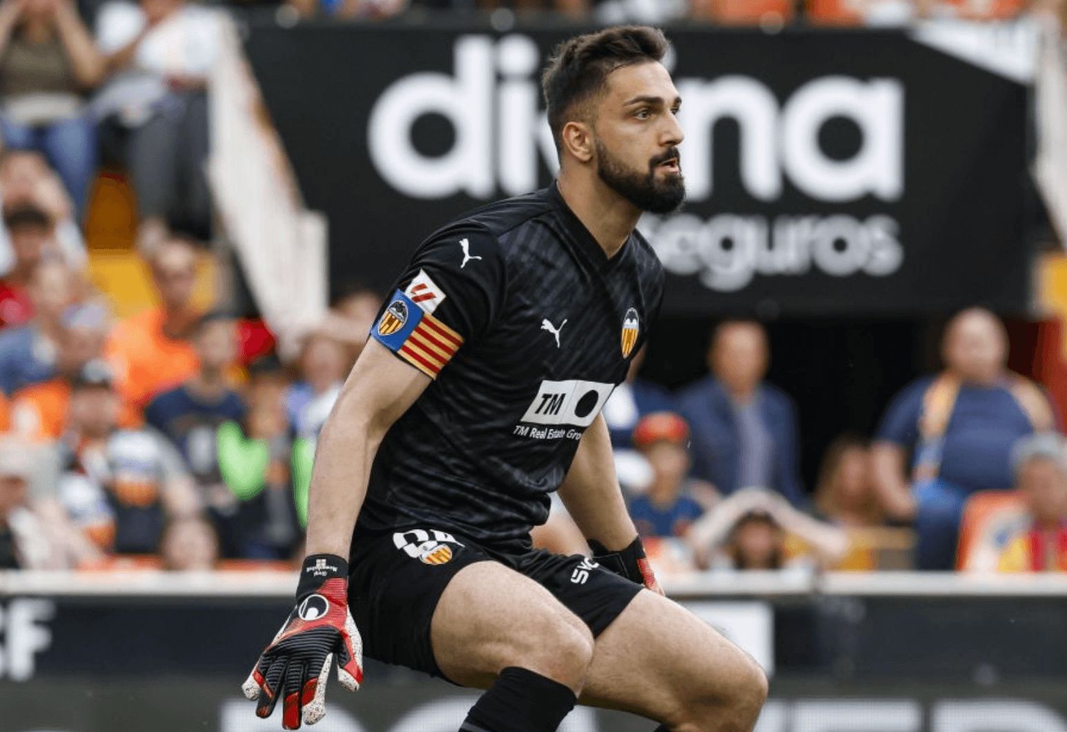  Giorgi Mamardashvili, ante el Girona FC.