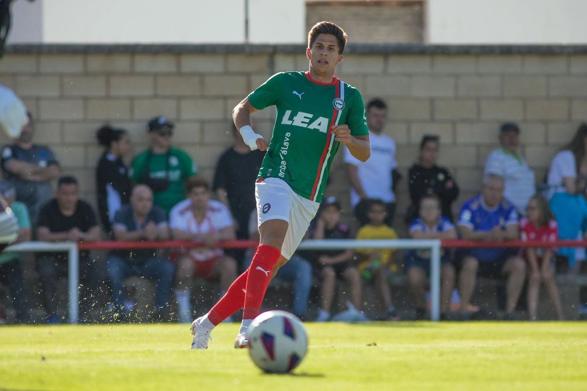 Giuliano Simeone, en un amistoso con el Alavés.