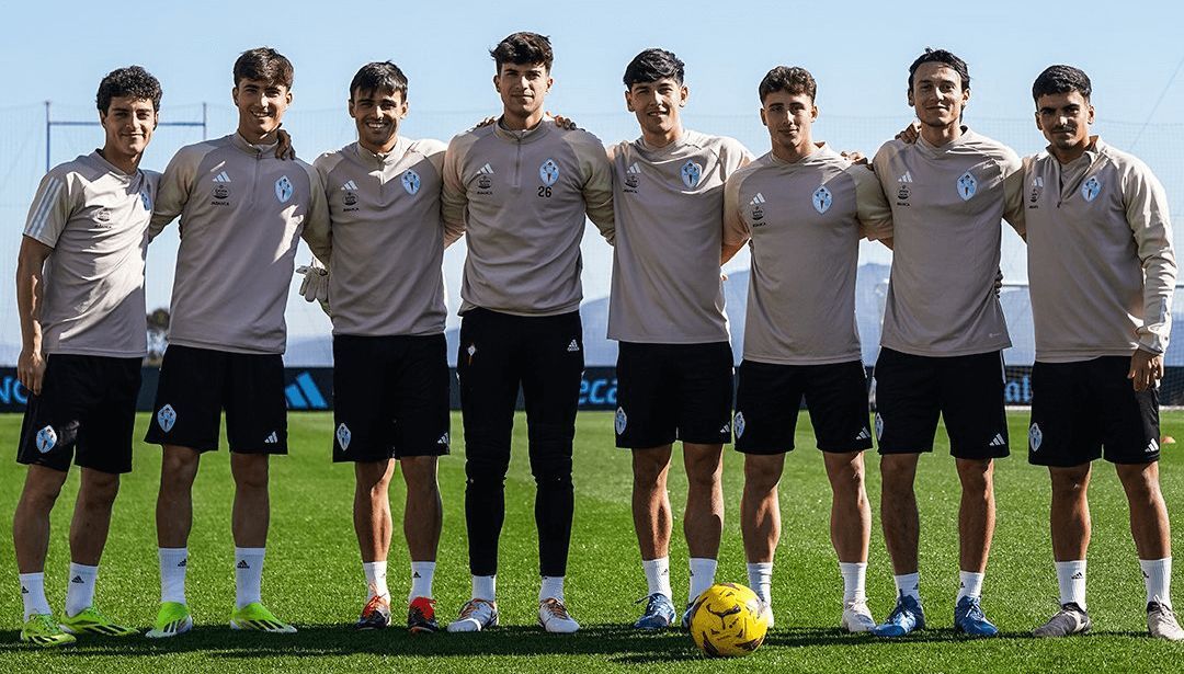 Jugadores del Celta formado en la cantera.