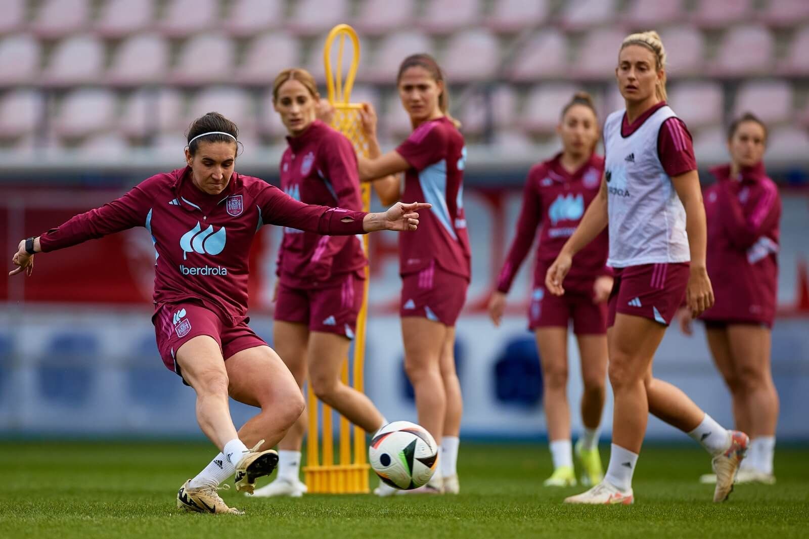 Mariona Caldentey en el entrenamiento de la selección española femenina (RFEF)