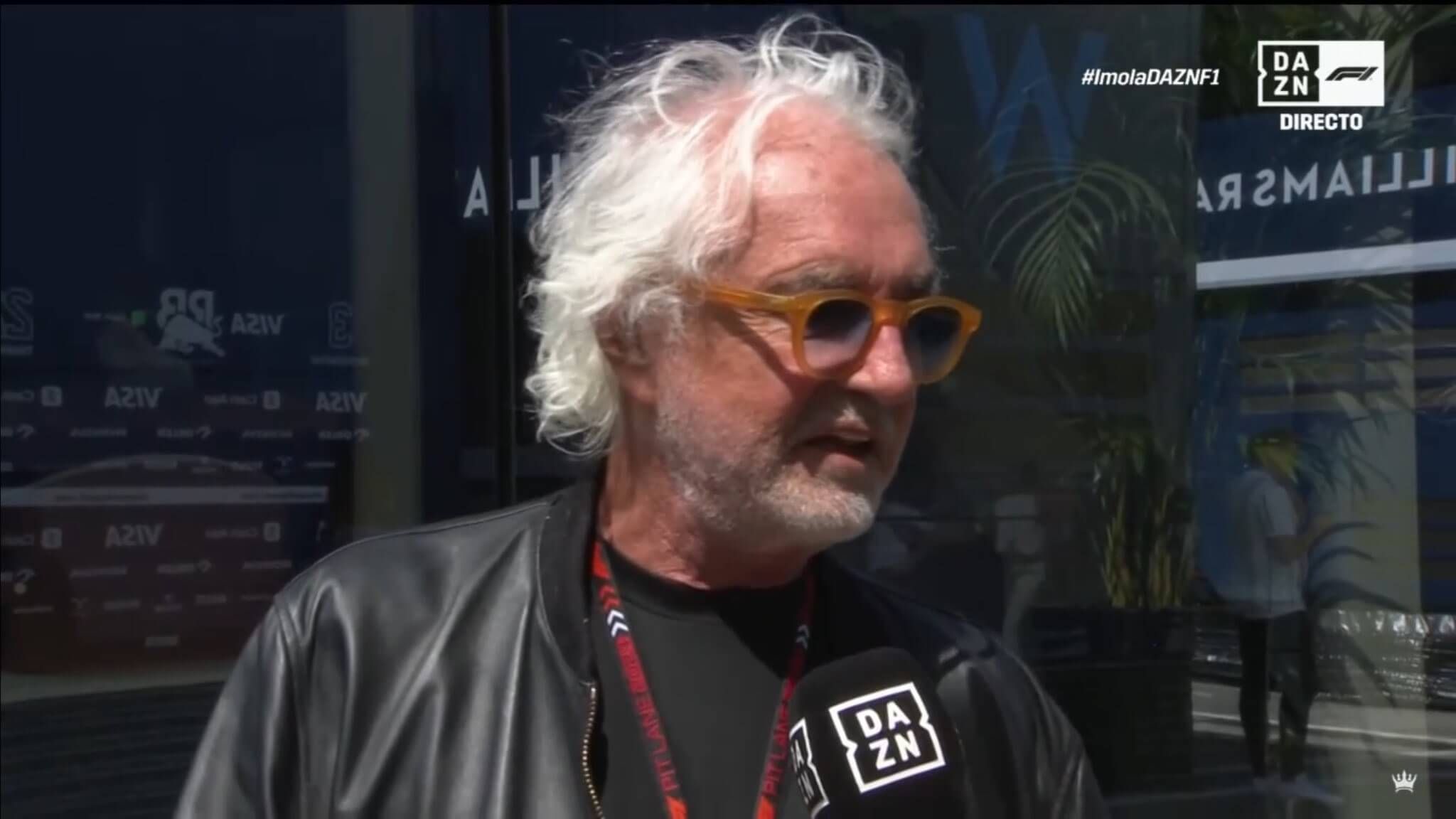 Flavio Briatore ya demostró ser seguidor de Franco Colapinto antes de su fichaje por Alpine (Captura: DAZN).