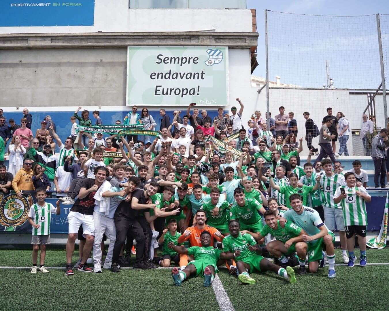  El Betis Deportivo celebra el pase a la final.