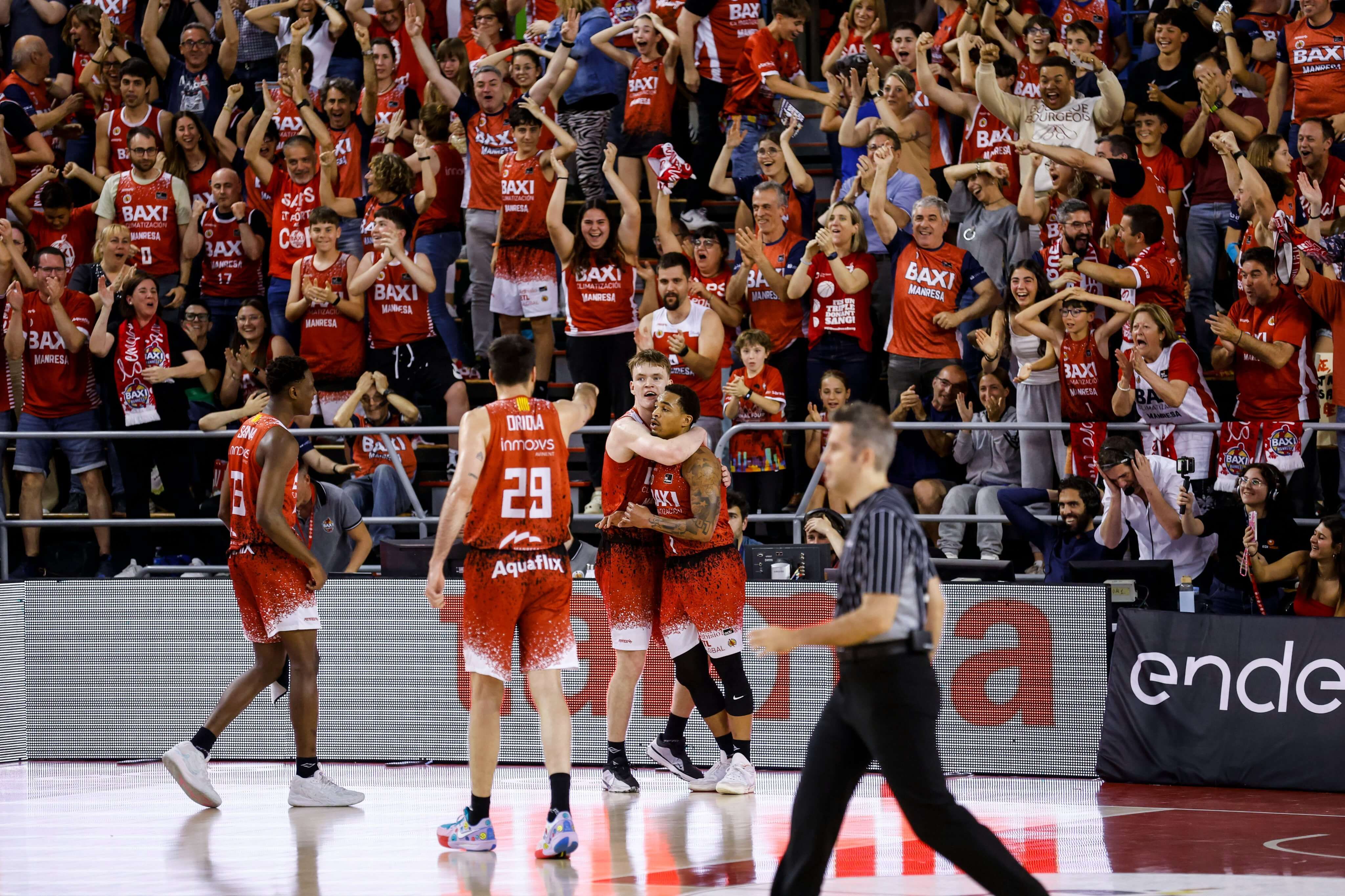 Imagen del Manresa - Unicaja en el Nou Congost