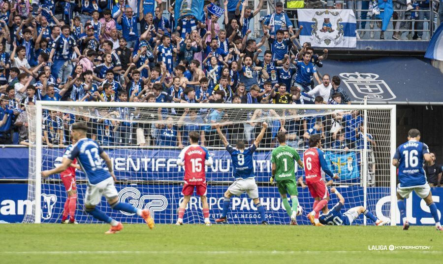  Gol anulado a Masca en el Real Oviedo - Espanyol del play off de ascenso.