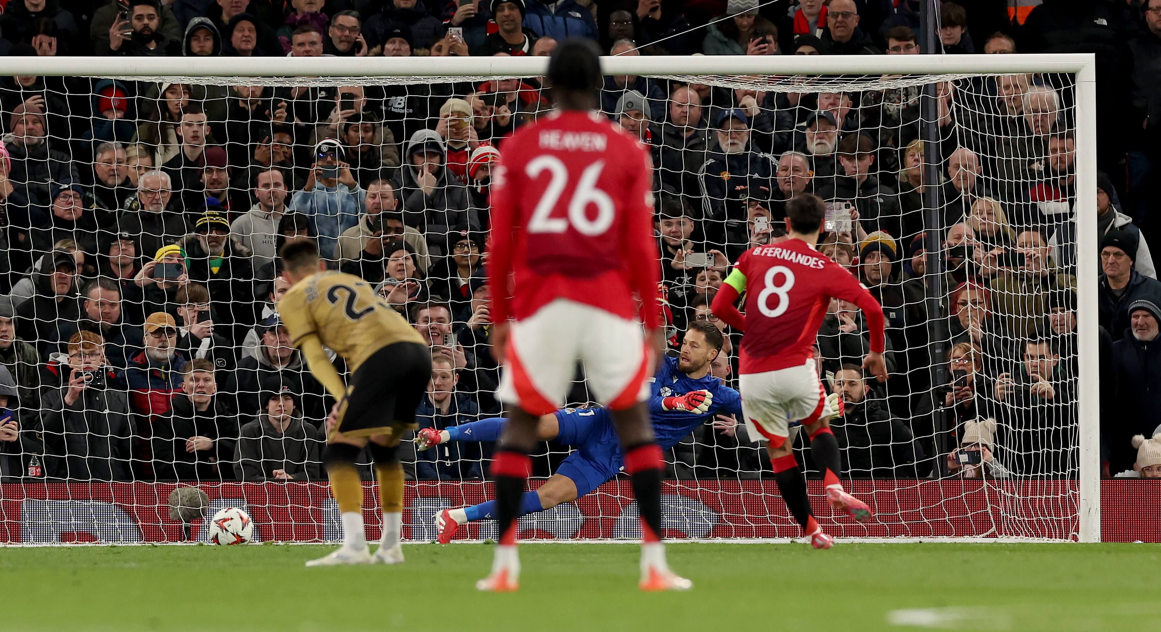  Gol de Bruno Fernandes en el Manchester United-Real Sociedad.