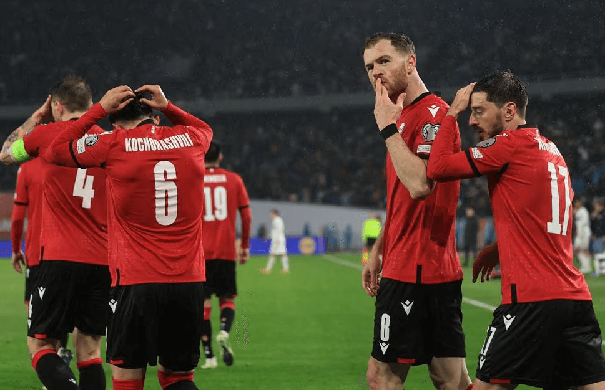  Gol de Georgia ante Luxemburgo.