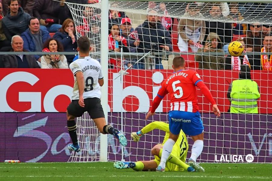 Gol de Hugo Duro en el Girona-Valencia