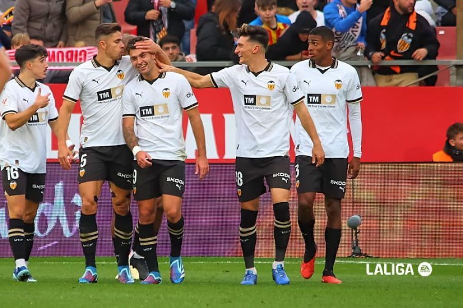 Gol de Hugo Duro en el Girona-Valencia