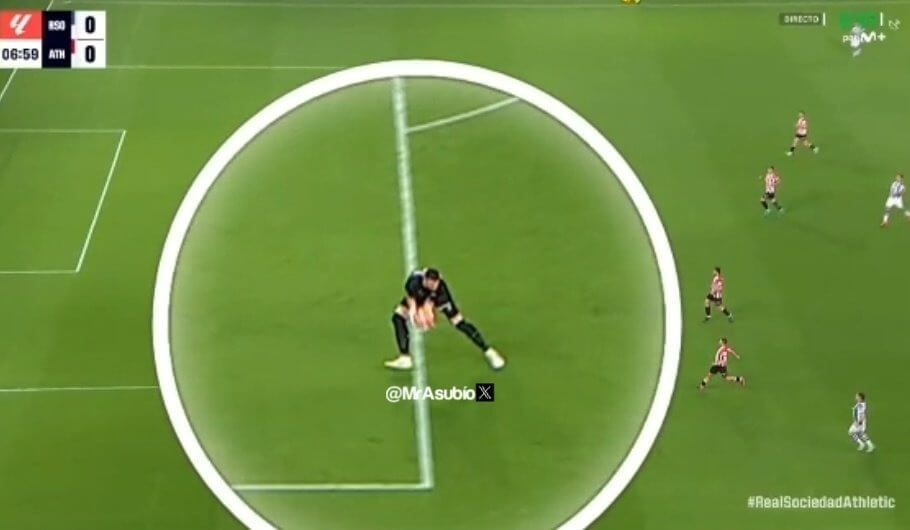  Repetición de las manos de Unai Simón.