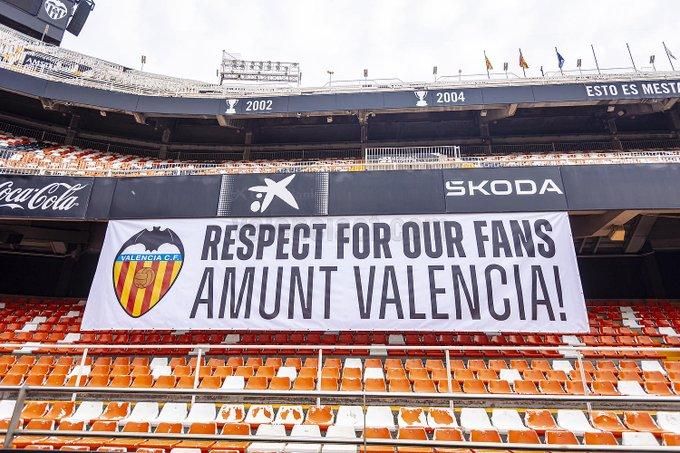  Grada vacía de Mestalla por el caso Vinícius. El comité la mantuvo cerrada