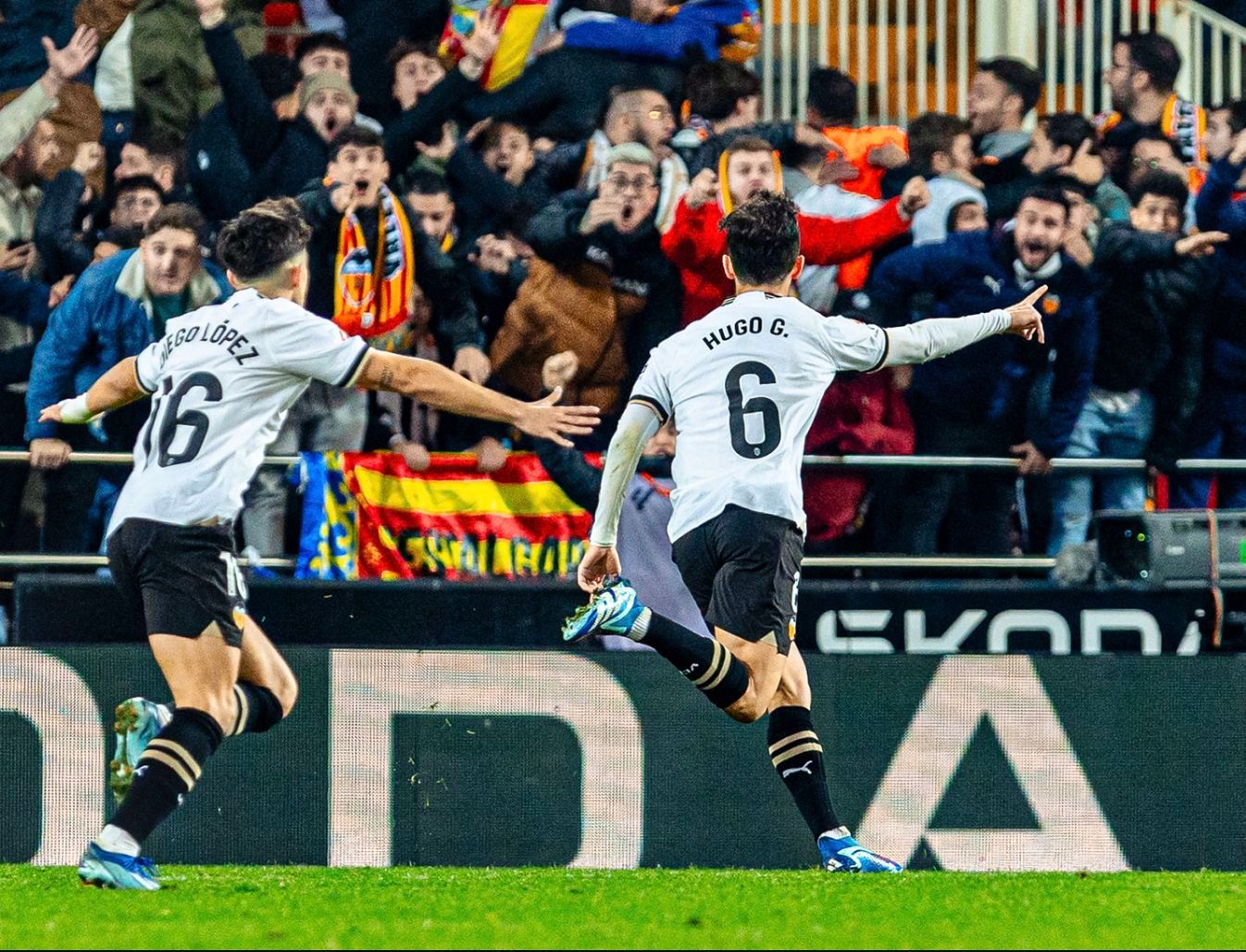  Guillamón celebra el gol en la primera vuelta ante el Barcelona