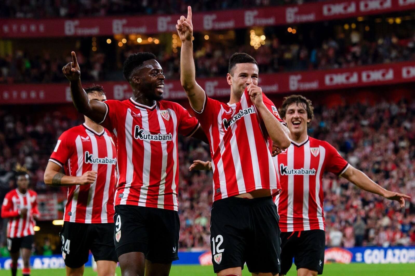  Doblete del delantero Gorka Guruzeta en el derbi vasco ante el Deportivo Alavés en San Mamés.