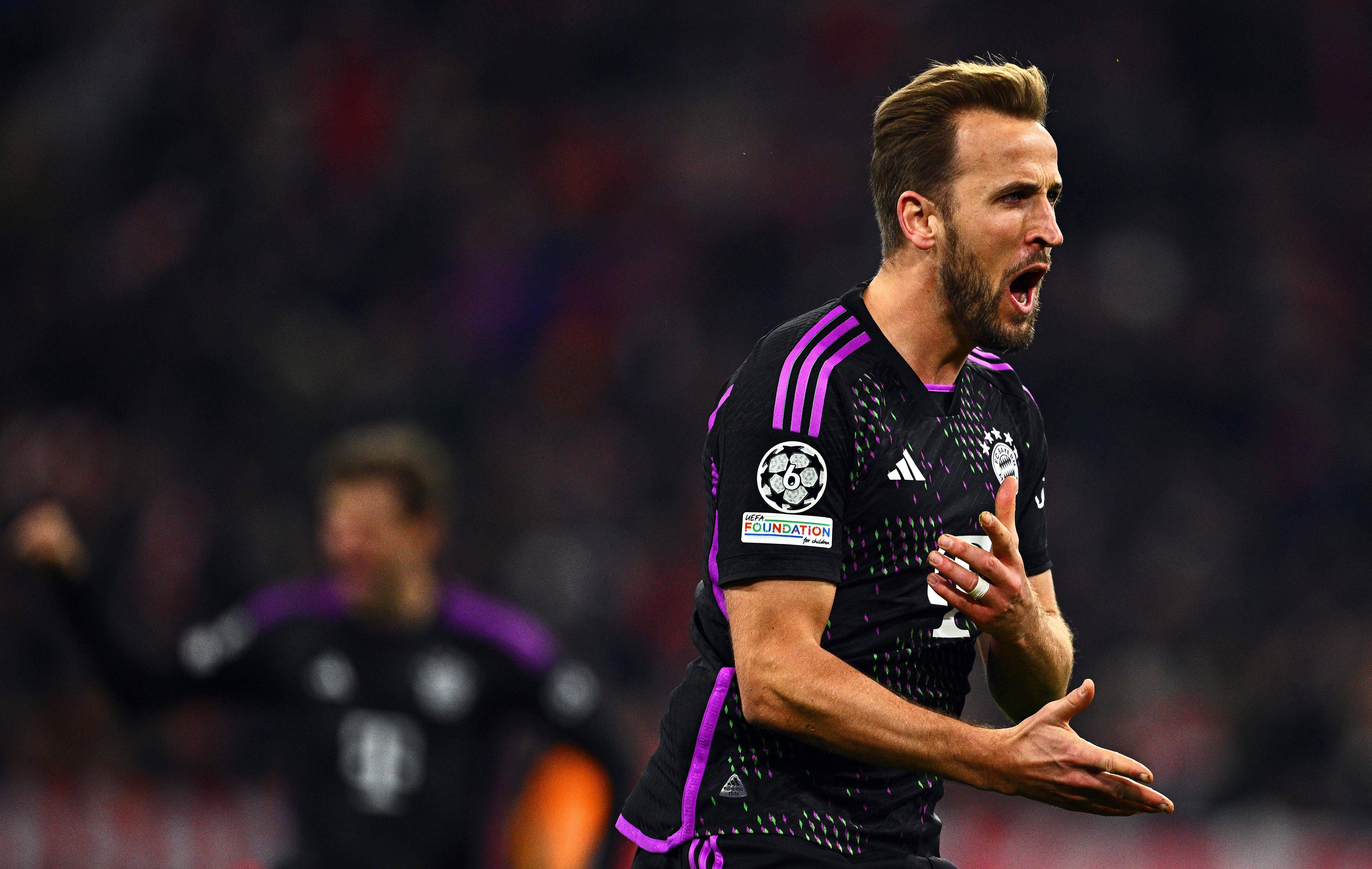 Harry Kane celebra uno de los goles ante el Galatasaray en la Champions League (Cordon Press).