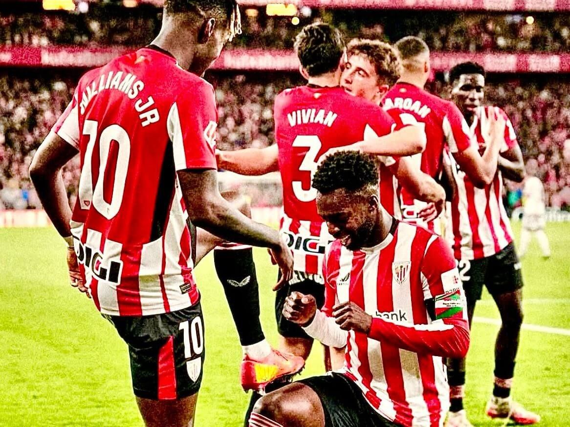  Los hermanos Iñaki y Nico Williams la liaron ante el Rayo Vallecano en San Mamés.