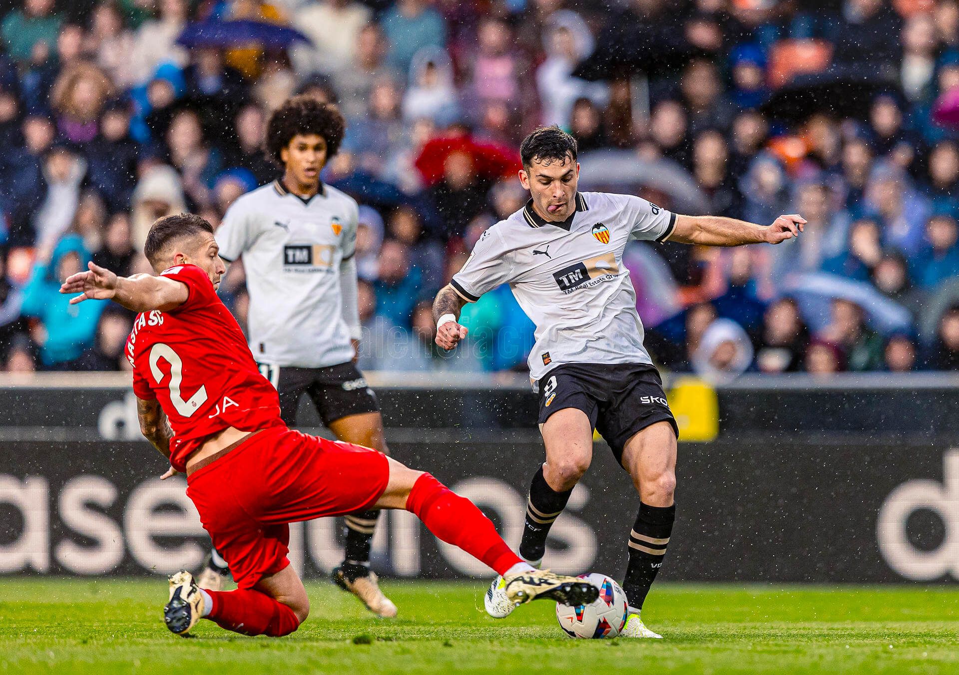  Hugo Duro, ante el RCD Mallorca.