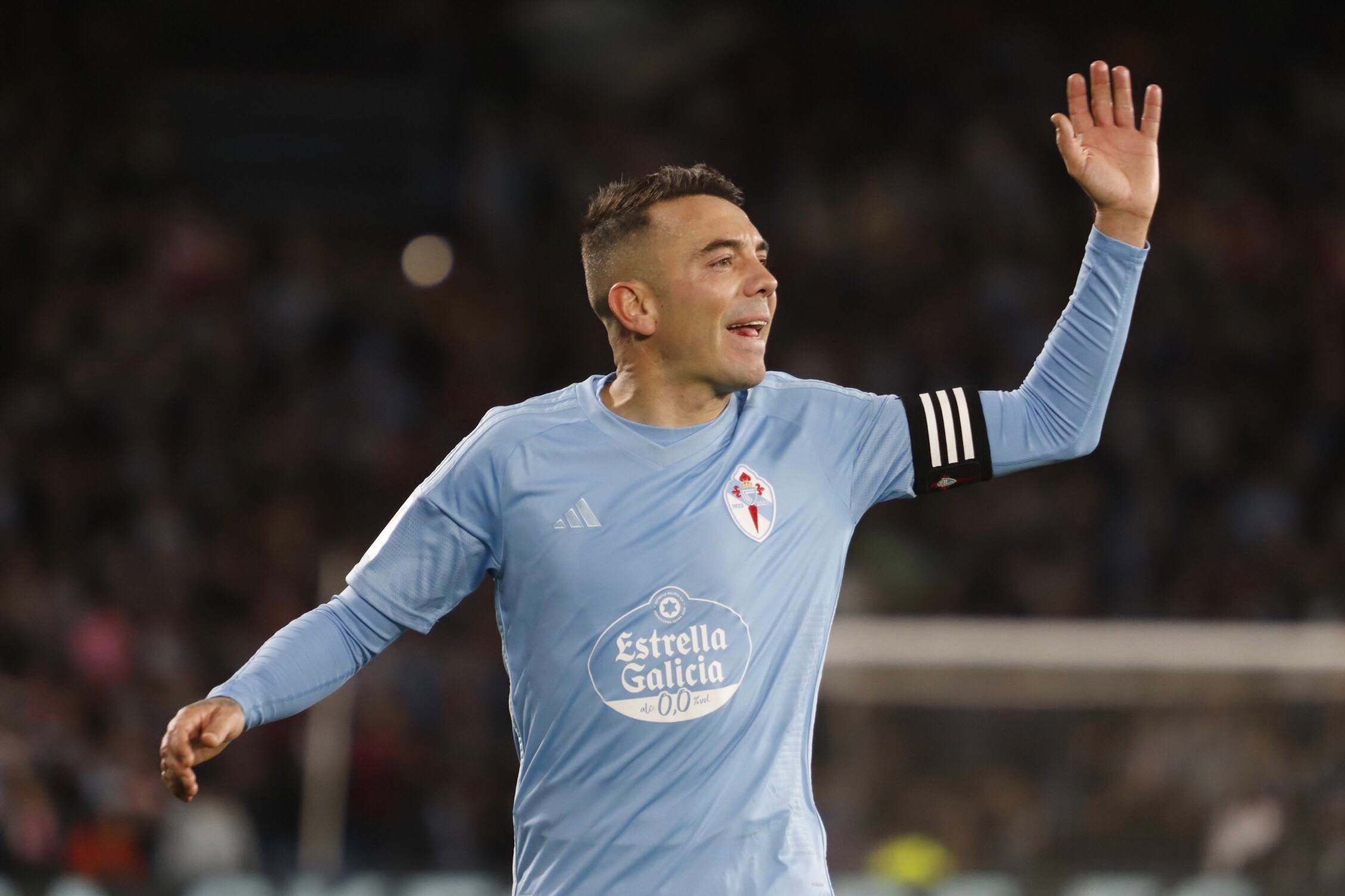  Iago Aspas, durante el Celta - Sevilla.
