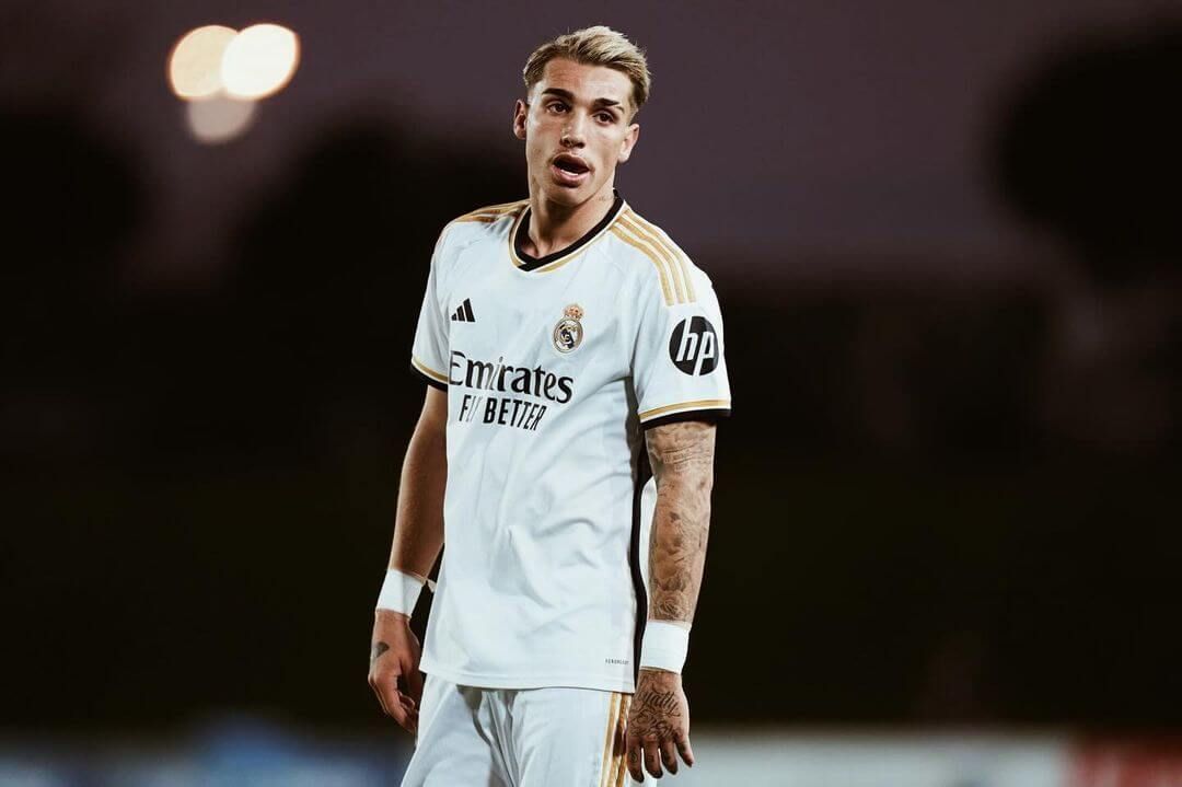  Iker Bravo, en un partido del Juvenil A del Real Madrid.