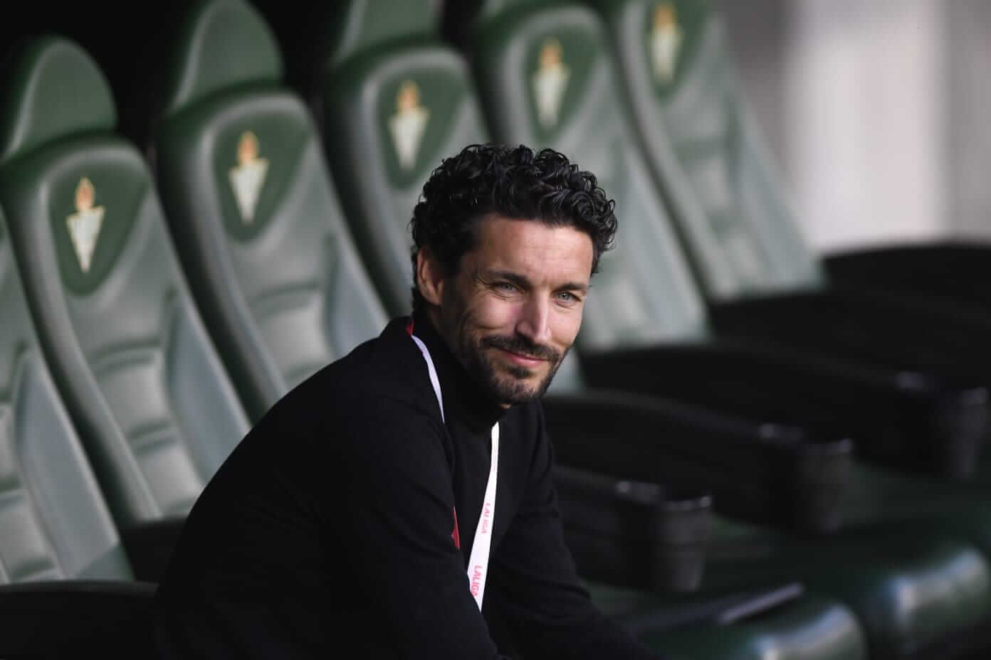 Jesús Navas, en la previa del derbi.