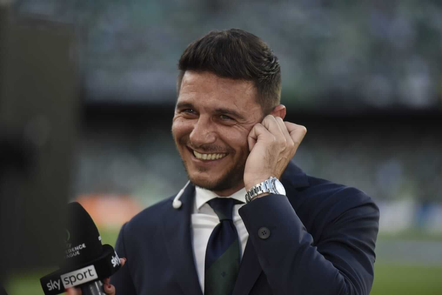 Joaquín Sánchez, en la previa del Betis-Fiorentina.