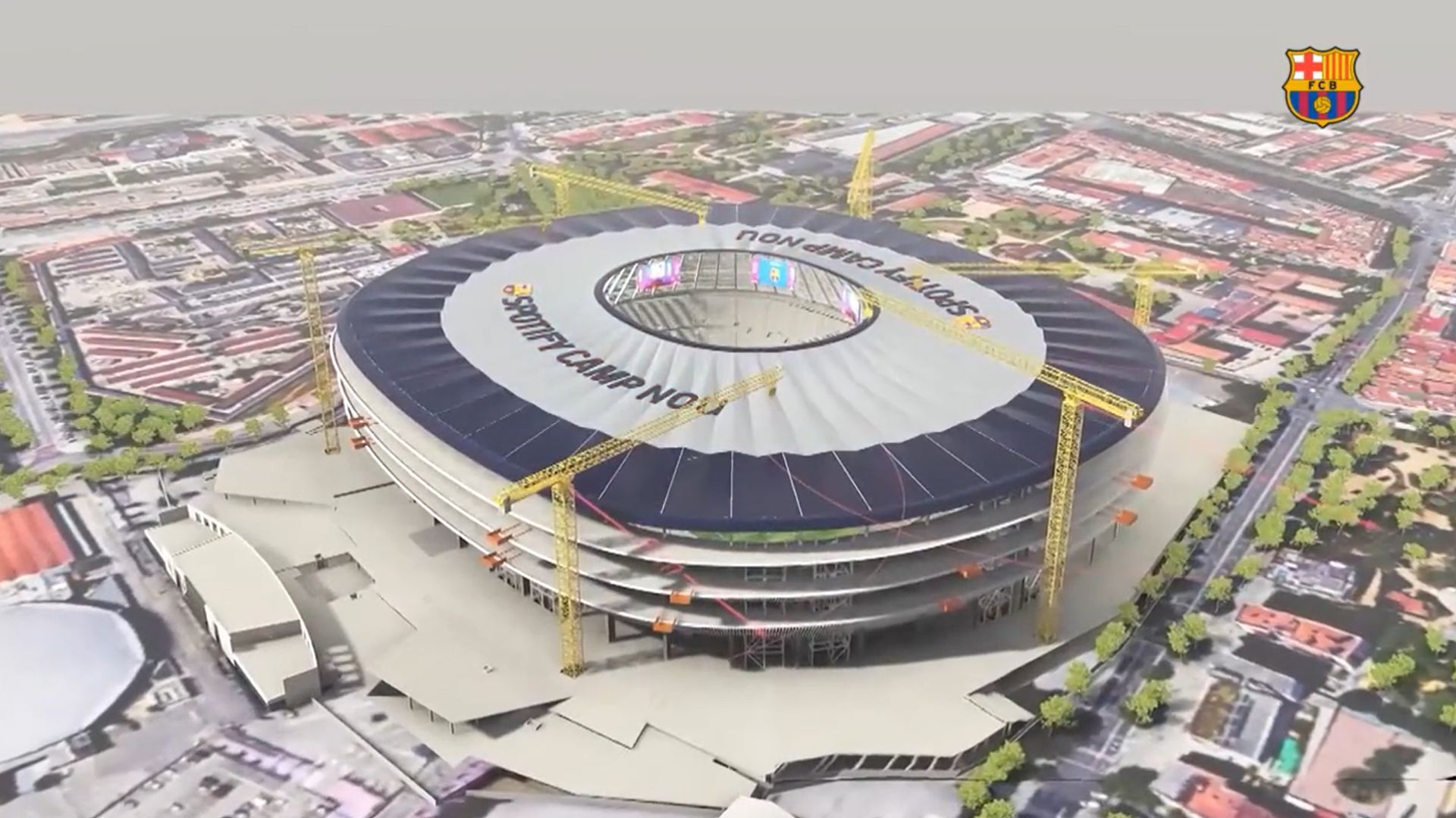  Imágenes virtuales del nuevo Camp Nou.