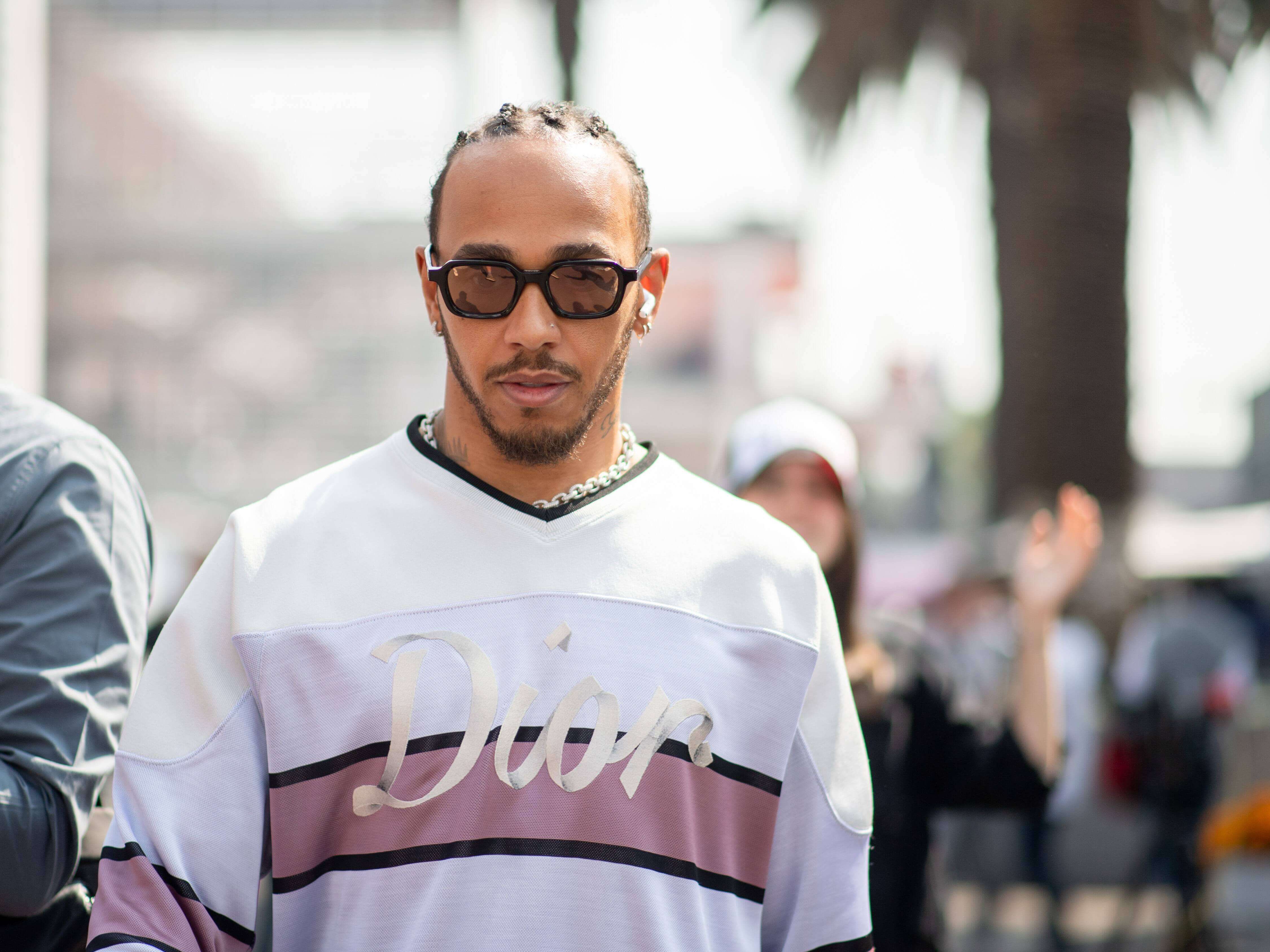  Lewis Hamilton, en un Gran Premio de F1.