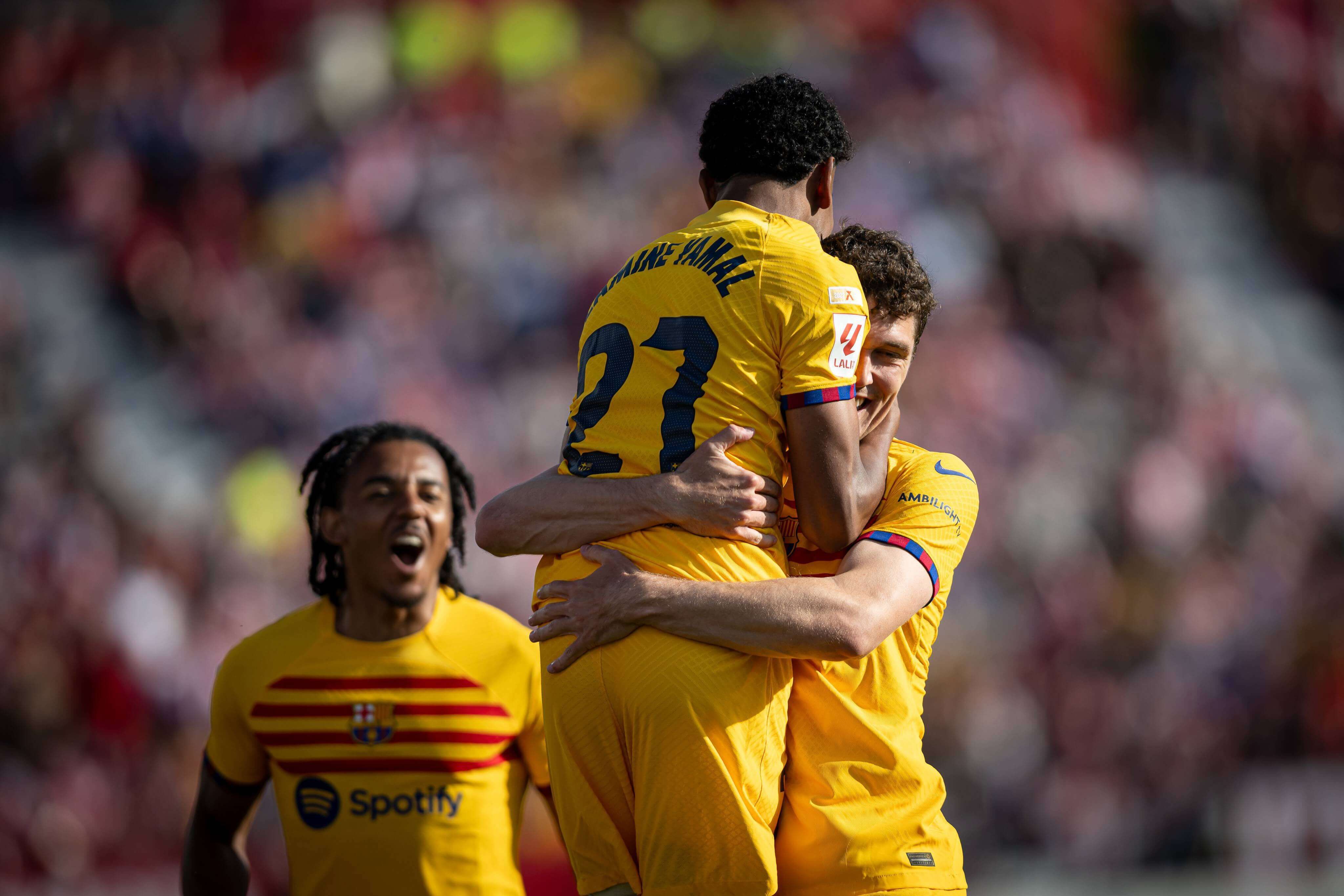  Christensen celebra su gol en el Girona-Barcelona (FOTO: Cordón Press).