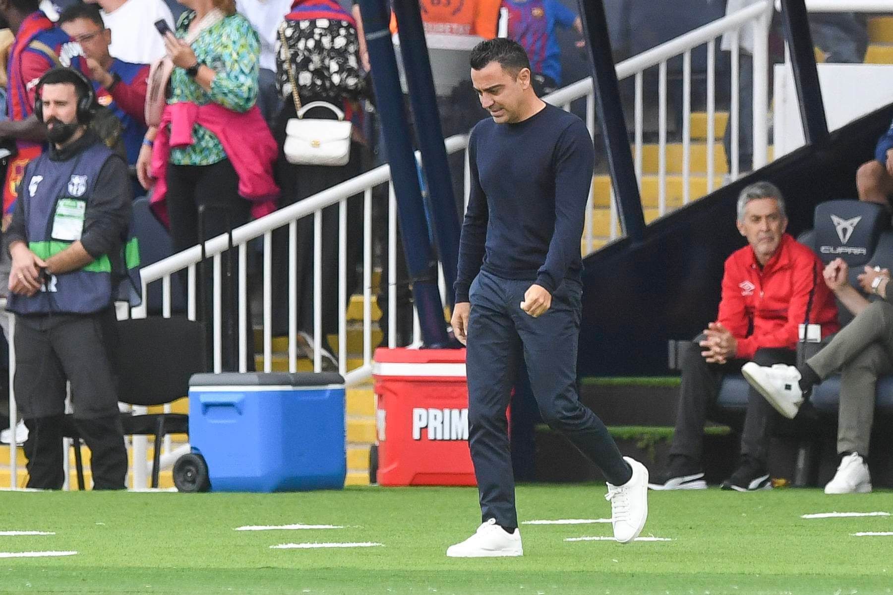  Xavi Hernández, en el Barcelona-Rayo Vallecano (FOTO: Cordón Press).