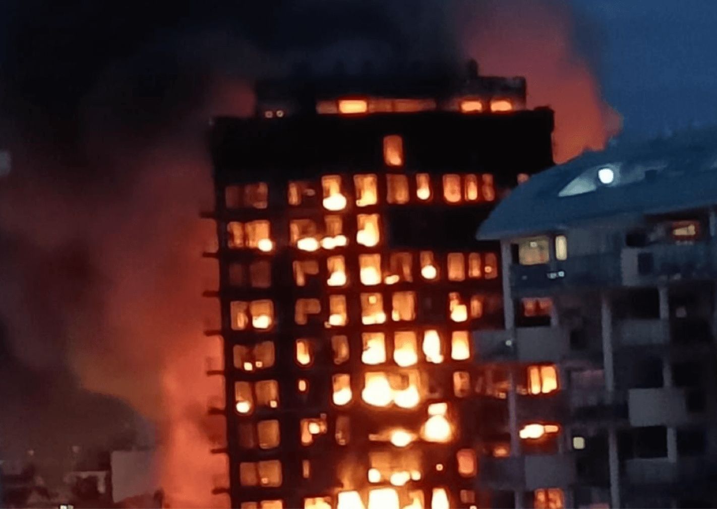  Imágenes del incendio en Valencia