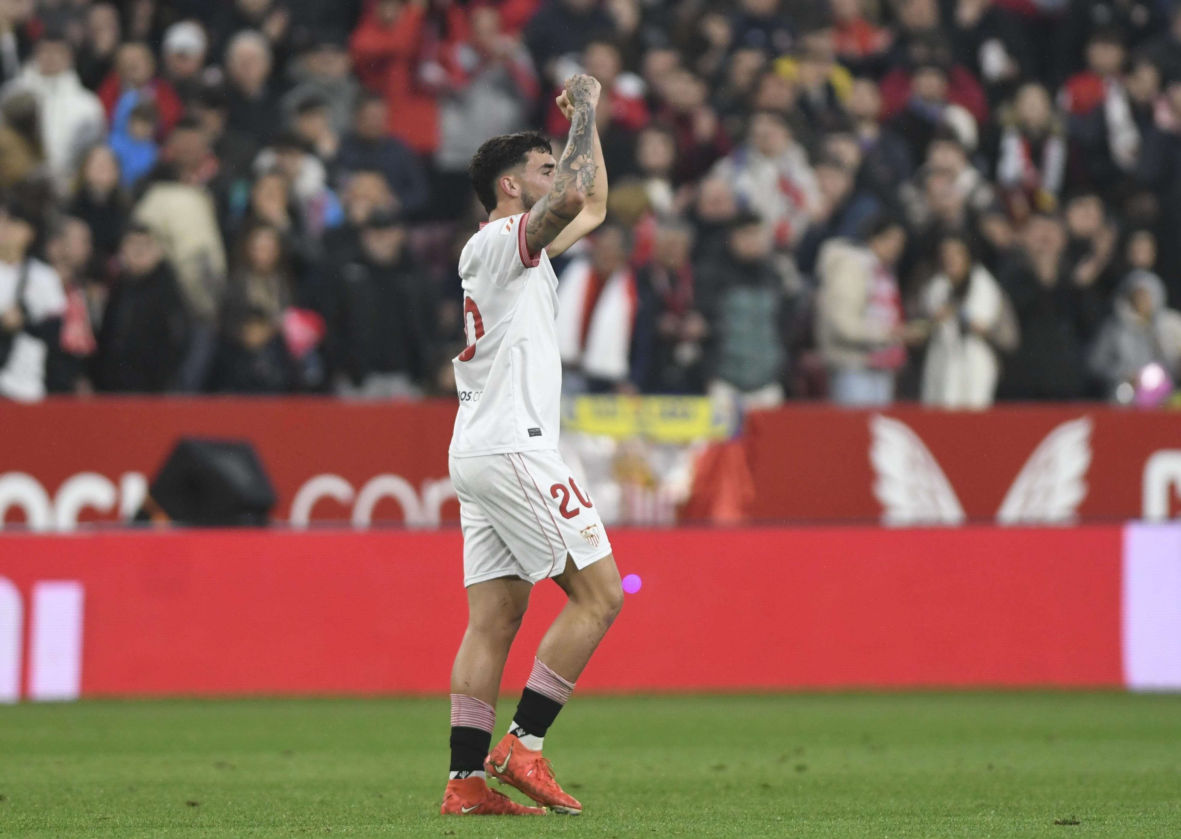  Isaac Romero celebra su gol al Atlético