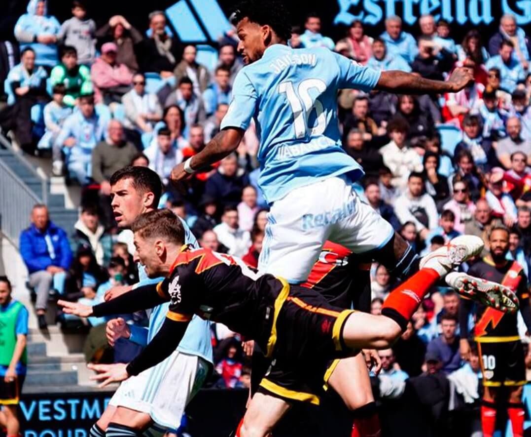  Acción del tanto anulado a Jaílson en el Celta - Rayo.