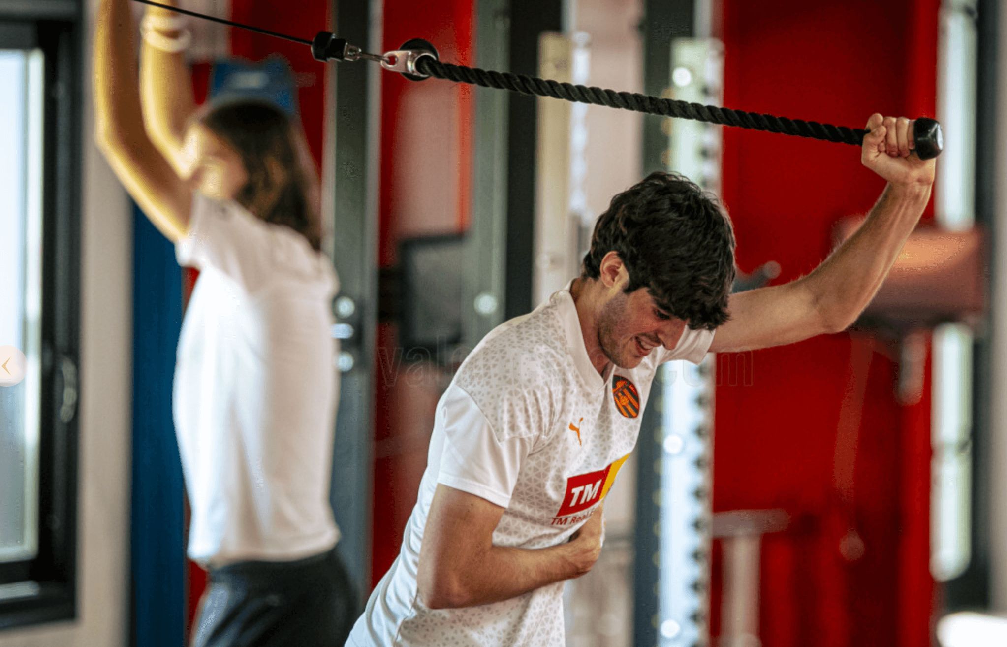  Javi Guerra, en el gimnasio.