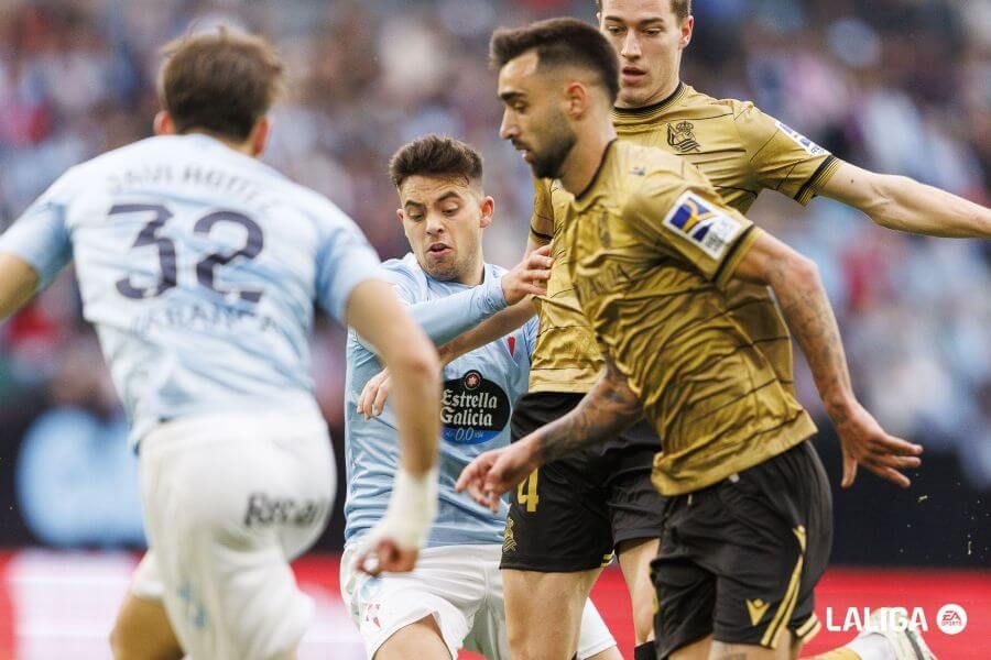  Javi Rodríguez y Brais Méndez en el Celta-Real Sociedad.
