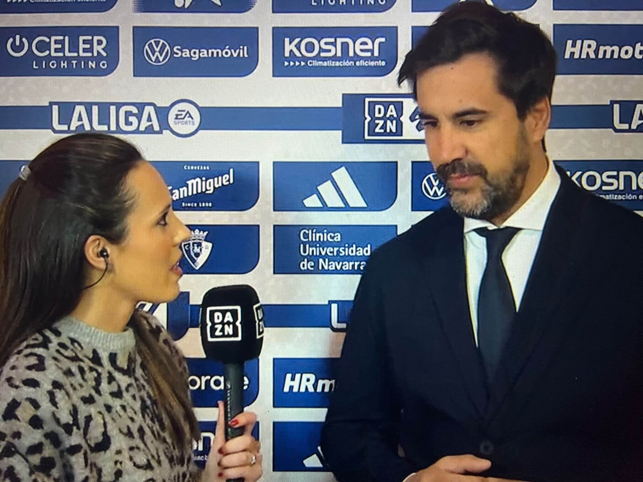  Javier Solís habla en DAZN.