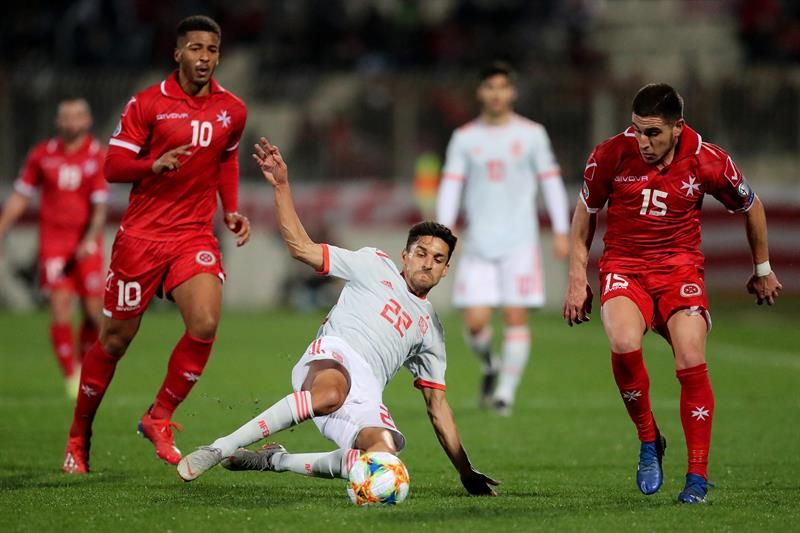Jesús Navas, con la selección española.