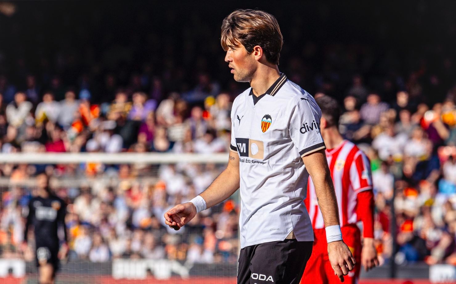 Jesús Vázquez, ante la UD Almería.